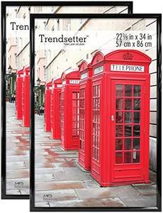 lot 30858 image: MCS 20in x 24in Trendsetter Poster Frame, Black
