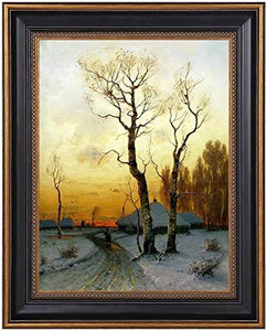 lot 46008 image: Space Art Deco, 11x14 Frames Without Mat for Vintage Wall Mounting Art Frames High Definition Glass Display Poster Pictures (BlackOrnate Gold Design -1 Pack)