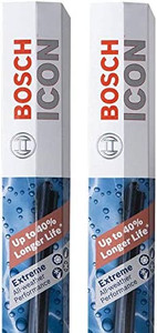 lot 46014 image: Bosch ICON Wiper Blades 26A16A (Set of 2) Fits Honda 16-07 CR-V, Nissan 14-09 Murano, Subaru 16-15 Impreza, Toyota 19-09 Corolla More, Up to 40% Longer Life, Frustration Free Packaging