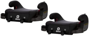 lot 46019 image: Brand Diono Diono Solana 2 XL Pack of 2 2022, Dual Latch Connectors, Lightweight Backless Belt-Positioning Booster Car Seat, 8 Years 1 Booster Seat, Black