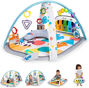 lot 46027 image: Baby Einstein 4-in-1 Kickin Tunes Music and Language Play Gym and Piano Tummy Time Activity Mat