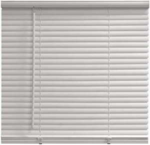 lot 46033 image: Mainstays Cordless 1 Vinyl Light Filtering Blinds, White  (34 x 64)