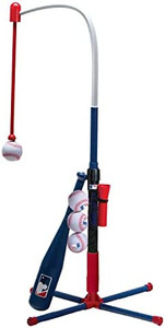 lot 47144 image: Franklin Sports Grow-with-Me Kids Baseball Batting Tee  Stand Set for Youth  Toddlers - Toy Baseball, Softball  Teeball Hitting Tee Set for Boys  Girls