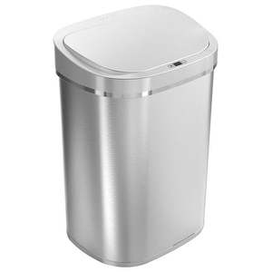 lot 47147 image: Rectangular Motion Sensor Trash Can, 21.1 Gallon, No cord included or needed