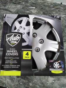 lot 47198 image: Auto drive 15 inch wheel covers   (4 Pack)