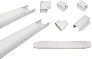 lot 47546 image: Cover Set for Ductless Mini Air Conditioners and Heat Pumps, 3 Wide, Covers up to 15