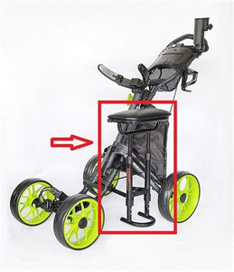 lot 48936 image: Caddytek Golf Push Cart Removable Seat - Lightweight Compact & Easy To Use
