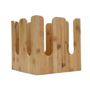 lot 48940 image: Mind Reader 4 Compartment Square, Multi-Section Organizer for Stacked Hot or Cold Disposable Cups, Lids, Condiment Holder
