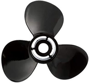 lot 50891 image: Quicksilver Black Diamond 3-Blade Aluminum Propeller - For Mercury and MerCruiser Engines