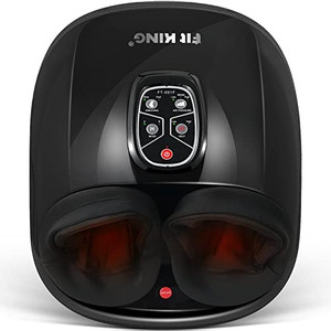 lot 50900 image: FIT KING Shiatsu Foot Massager Machine with Heat Deep Kneading Foot Reflexology Massager for Foot Relaxation & Pain Relief (Tested)