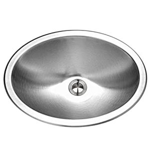 lot 50903 image: Houzer CHT-1800-1 Opus Series Topmount Stainless Steel Oval Bowl Lavatory Sink (B001N0NTW2)