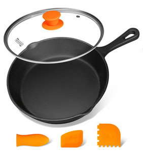 lot 50908 image: MICHELANGELO Cast Iron Skillet With Lid