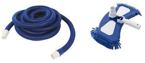 lot 50998 image: Mainstays 2pc Pool Cleaning Kit Include 25FT Hose and Vacuum Head
