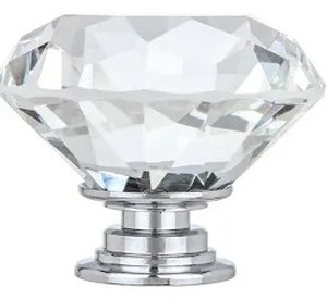 lot 7299 image: 10 Kingsman Crystal Series 1-58 Dia Clear K9 Crystal wChrome Base