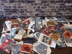lot 7313 image: Miscellaneous Lot- Assortment of NFL Masks, NFL Team Scarfs, Earrings & More
