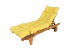 lot 7319 image: Greendale Home Fashions 72 Patio Chaise Liunge Cushion, Sunglow