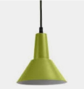 lot 7324 image: Lime Green ModernContemporary Cone LED Island Light