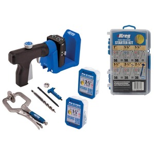 lot 8097 image: Kreg Pocket-Hole Jig 520PRO with PH Screw Starter Kit Retail $99