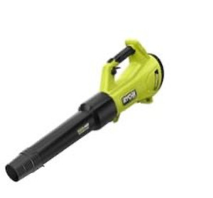 lot 8100 image: RYOBI 18V ONE HP Brushless Whisper Series 130 MPH 450 CFM Cordless Battery Leaf Blower (Tool Only)
