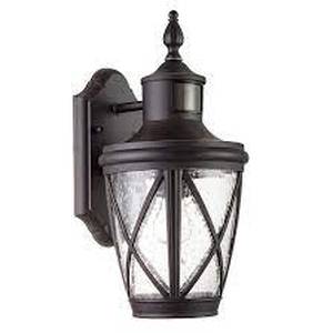 lot 1014 image: Allen  Roth Castine Motion activated wall lantern aged bronze finish