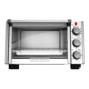 lot 5391 image: BLACKDECKER 6-Slice Convection Countertop Toaster Oven Stainless SteelBlack TO2050S, 15.5 x 9 x 10