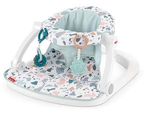 lot 5392 image: Fisher-Price Sit-Me-Up Floor Seat - Pacific Pebble, Infant Chair, White