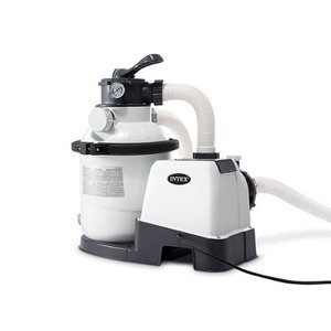 lot 5690 image: Intex - 1200 GPH Above Ground Pool Sand Filter Pump w Auto Timer
