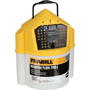 lot 5612 image: Frabill Fishing Magnum Flow-Troll Live Bait Container Storage System Small Clear