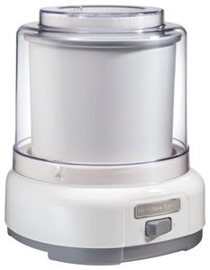 lot 10470 image: Hamilton Beach - 1-12-Quart Ice Cream Maker - White