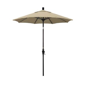 lot 5620 image: California Umbrella Collar Tilt Patio Umbrella, Beige