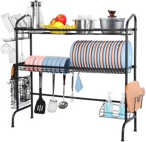 lot 5756 image: WeLuvFit Over Sink Dish Drying Rack