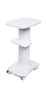 lot 5385 image: WUPYI Beauty Cart, Salon Roller Trolley, White, 14 x 13.5 x 23.5 H
