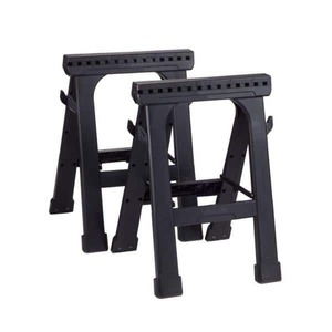 lot 5415 image: Husky Folding Steel Sawhorse, 34.4 x 21.6 x 28.4, Black (stock image is approximate)