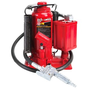 lot 5619 image: Torin Big Red Jacks AirHydraulic Bottle Jack, 12 Ton Capacity Jack