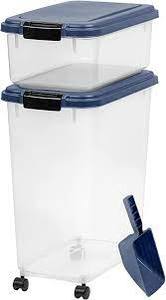 lot 5683 image: IRIS USA 2pc Pet Food Container