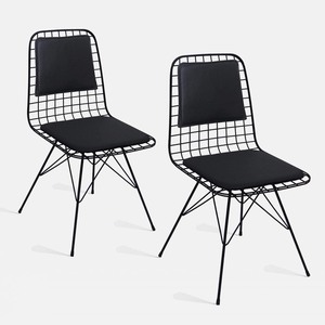 lot 5750 image: Theia 2pc Metal Dining Chair Set