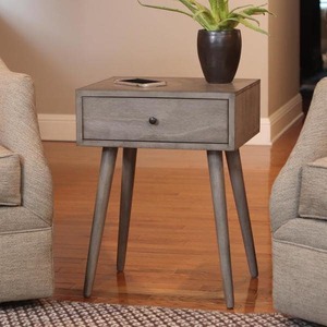 lot 5751 image: Decor Therapy Side Table Rectangle Gray