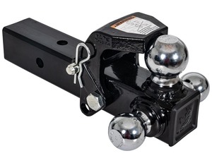 lot 10167 image: 2 Receiver Tri-Ball Hitch with Pintle Hook