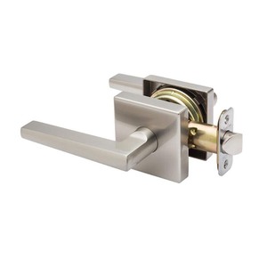 lot 10173 image: Copper Creek Verona Satin Stainless Passage HallCloset Door Handle Kit