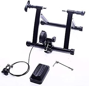lot 4633 image: BalanceFrom Bike Trainer Stand Steel Bicycle Exercise Magnetic Stand