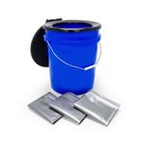lot 4694 image: Camco Portable Toilet Bucket with Seat and Lid Attachment