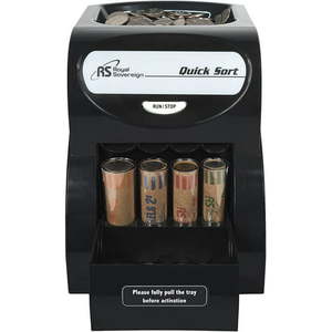 lot 4771 image: Royal Sovereign Electric Coin Sorter Patented Anti-Jam Technology 1 Row of Coin Counting