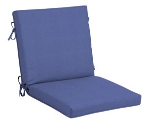 lot 4728 image: Hampton Bay 20 in. x 4 in. Midnight Square Outdoor Medium Seat Pad Cushion