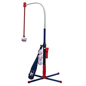 lot 5670 image: Franklin Sports Kids 2-in-1 Grow with Me Teeball &amp Baseball Batting Tee