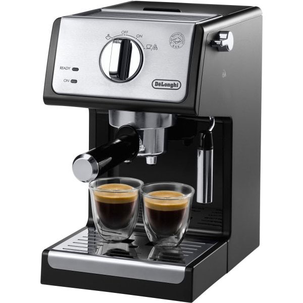 lot 4599 image: DeLonghi - Espresso Machine with 15 bars of pressure - Black