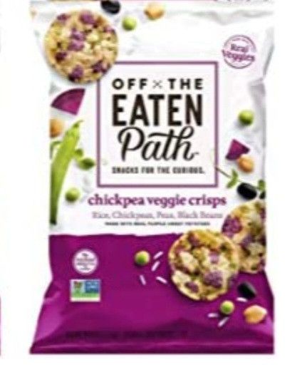 lot 80039 image: NEW Off The Eaten Path Veggie Crisps Off The Eaten Chickpeas Made With Real Rice & Real Veggies - 6.25oz (Chickpea, 16)