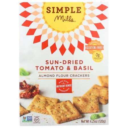 lot 80063 image: 3 Boxes SUN-DRIED TOMATO & BASIL ALMOND FLOUR CRACKERS