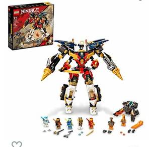 lot 6680 image: LEGO NINJAGO Ninja Ultra Combo Mech 71765 Vehicle Playset for Ages 9, with Car, Jet and Tank Toys Creative Building Kit for Kids (1,104 Pieces)