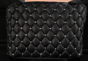 lot 51165 image: MENZOKE Car Handbag Holder Between Seats, Handbag Purse Holder for Car, Large Capacity Leather Storage Organizer Pouch Pocket for Purse Phone Wallet, Fits Most Cars and Vehicles, Black