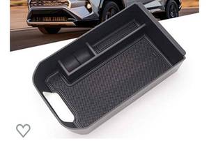 lot 51171 image: ITrims for Toyota RAV4 XA50 2019 2020 Black Car Accessories Console Organizer for Toyota Rav4 Accessories Center Console Organizer Tray Armrest Box Secondary Storage